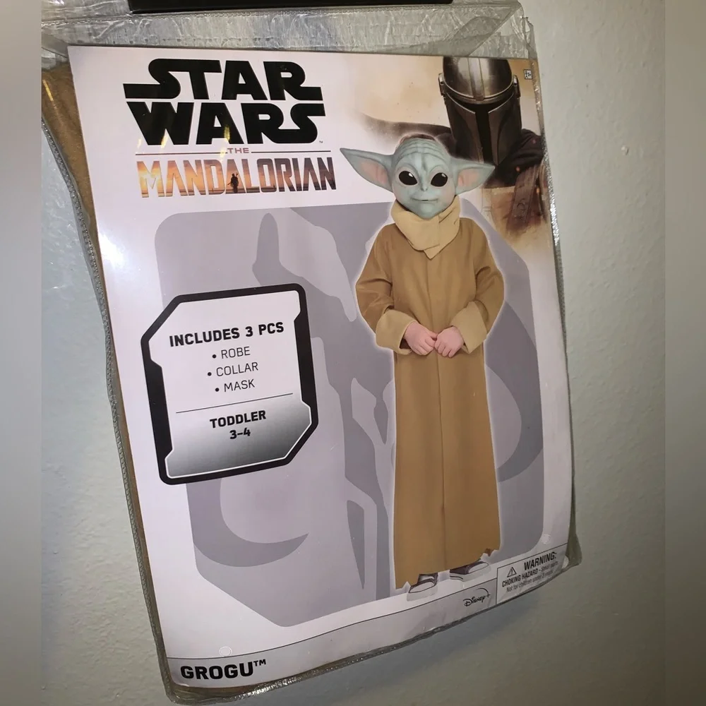 Kid's Boys The Child Costume Star Wars Mandalorian Size 3-4t Halloween Disney